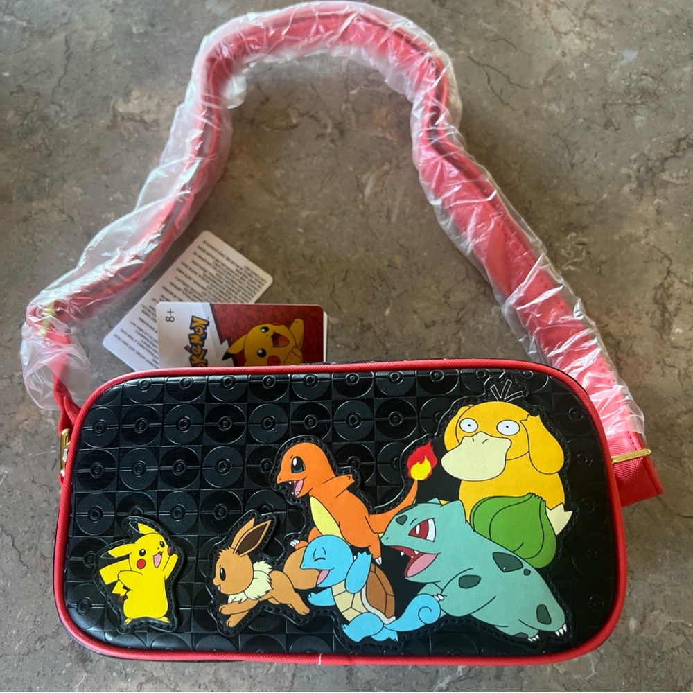 Pokemon Loungefly Crossbody Bag- Pikachu & Friends Hard Tag